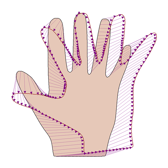 hand deformation field